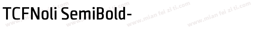 TCFNoli SemiBold字体转换
